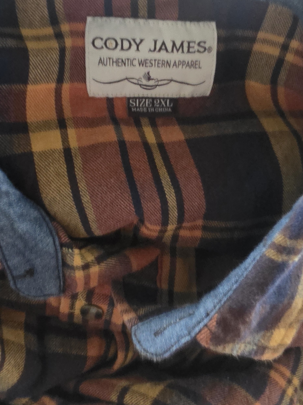 Cody James Men's Plaid Button-Down Shirt - Black, Brown & Gold